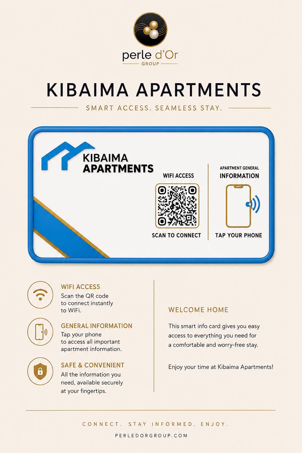 Kibaima Apartments WIFI Info